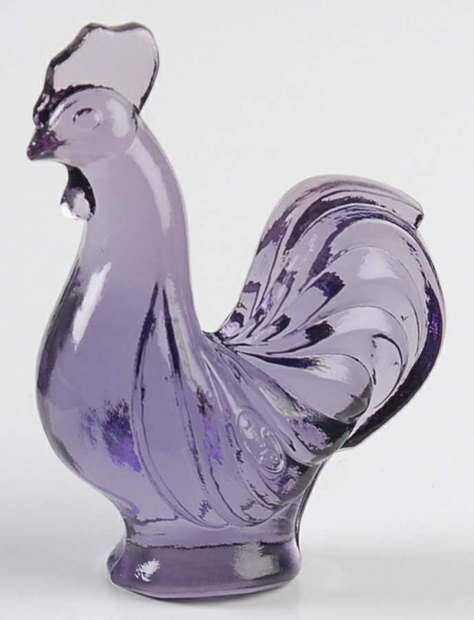 Animals and Figurines (Non Decorated) #5265 Mini Rooster by Fenton-1