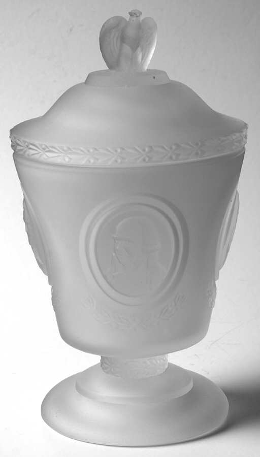 Animals and Figurines (Non Decorated) Garden Club Candy Jar & Lid by Fenton-1