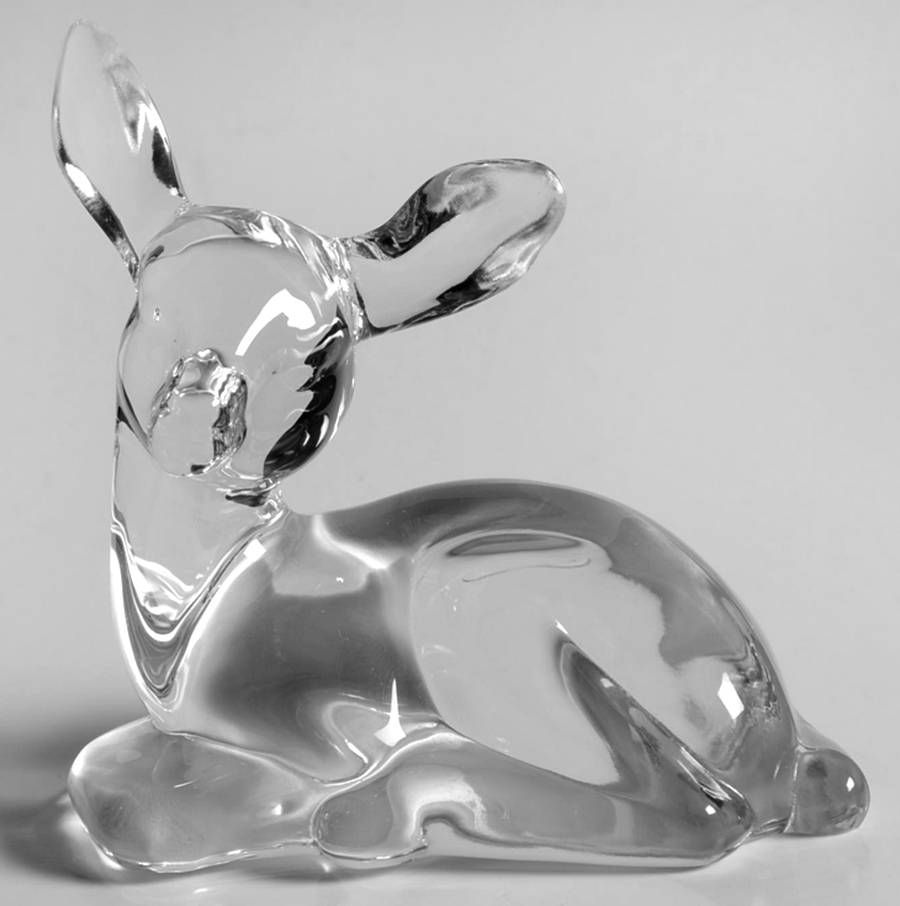 Animals and Figurines (Non Decorated) #5160 Fawn Deer by Fenton-1
