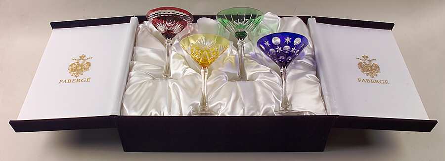 Na Zdorovye Martini - Set of 4 Colors (Cobalt, Green, Yellow & Red) by Faberge-1