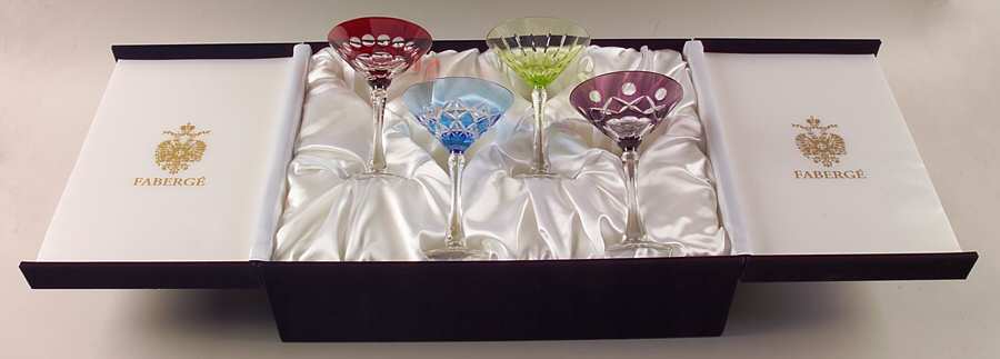 Na Zdorovye Martini - Set of 4 Colors (Sky Blue, Pink, Lt Green & Amethyst) by Faberge-1