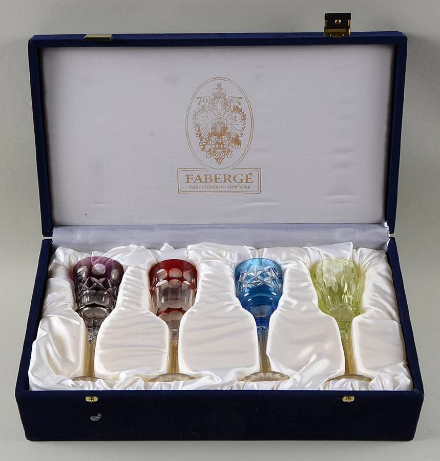 Na Zdorovye Cordial - Set of 4 Colors (Amethyst, Lt Green, Pink, Sky Blue) by Faberge-1