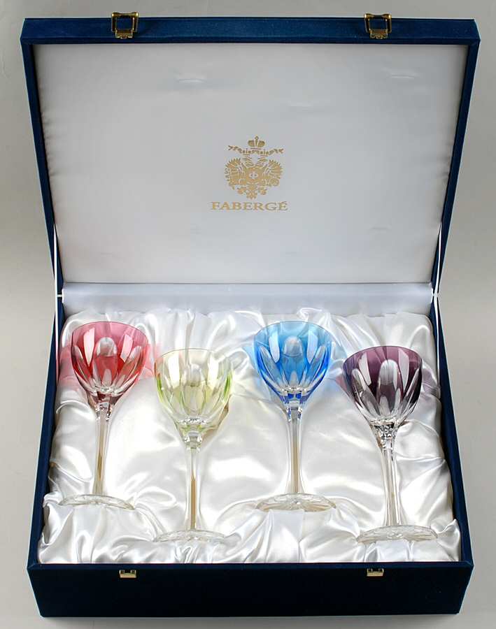 Regency Wine - Set of 4 Colors (Sky, Amethyst, Lt Green, & Pink) by Faberge-1