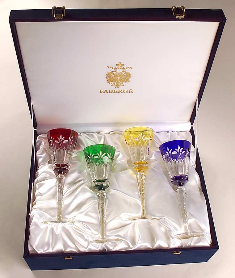 Palais Royal Wine - Set of 4 Colors (Red, Cobalt, Green & Yellow) by Faberge-1