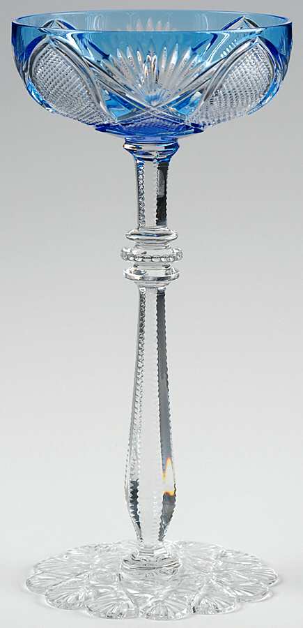 Czar Imperial Sky Blue Champagne/Tall Sherbet by Faberge-1