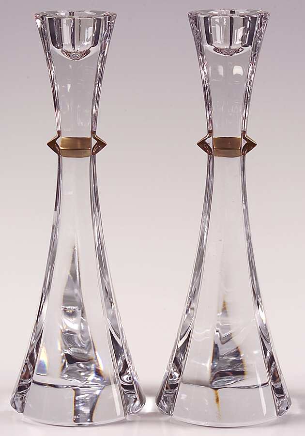 Luminaire (Set of 2) 9" Single Light Candlesticks by Faberge-1