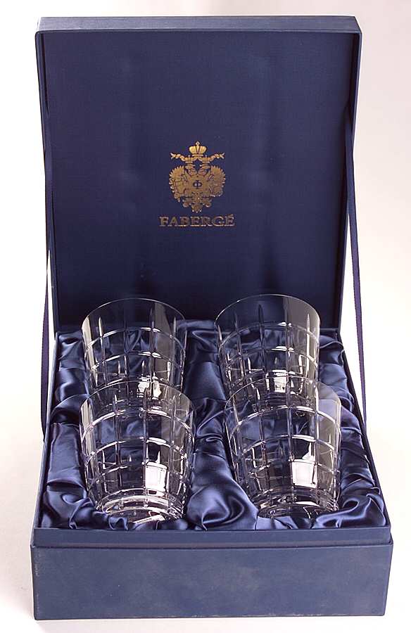 Metropolitan Clear Double Old Fashioned - Set of 4 by Faberge-1
