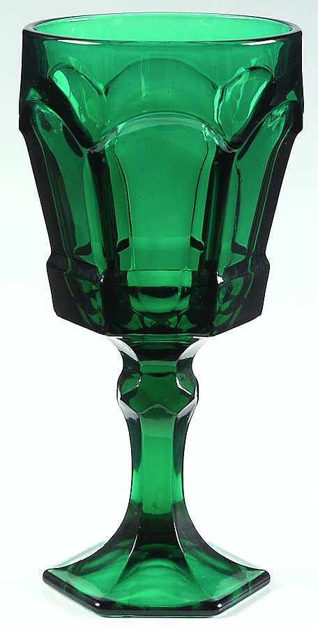 Virginia Emerald Water Goblet by Fostoria-1