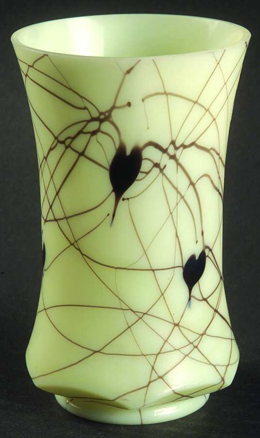 Hanging Heart Custard 10 Oz Flat Tumbler by Fenton-1