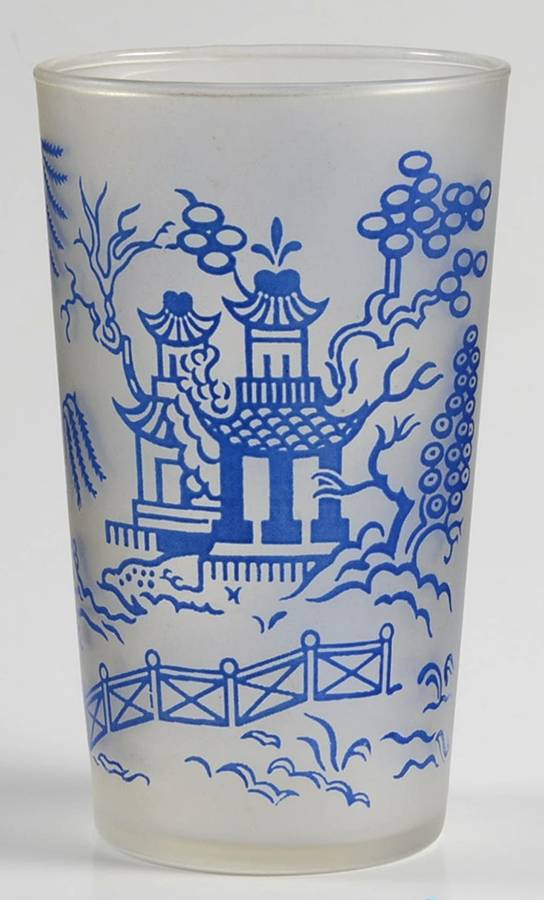 Willow Blue 8 Oz Flat Tumbler by Federal Glass -1