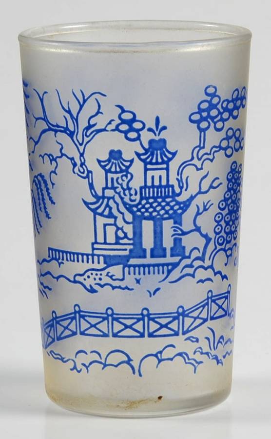 Willow Blue 4 Oz Flat Tumbler by Federal Glass -1