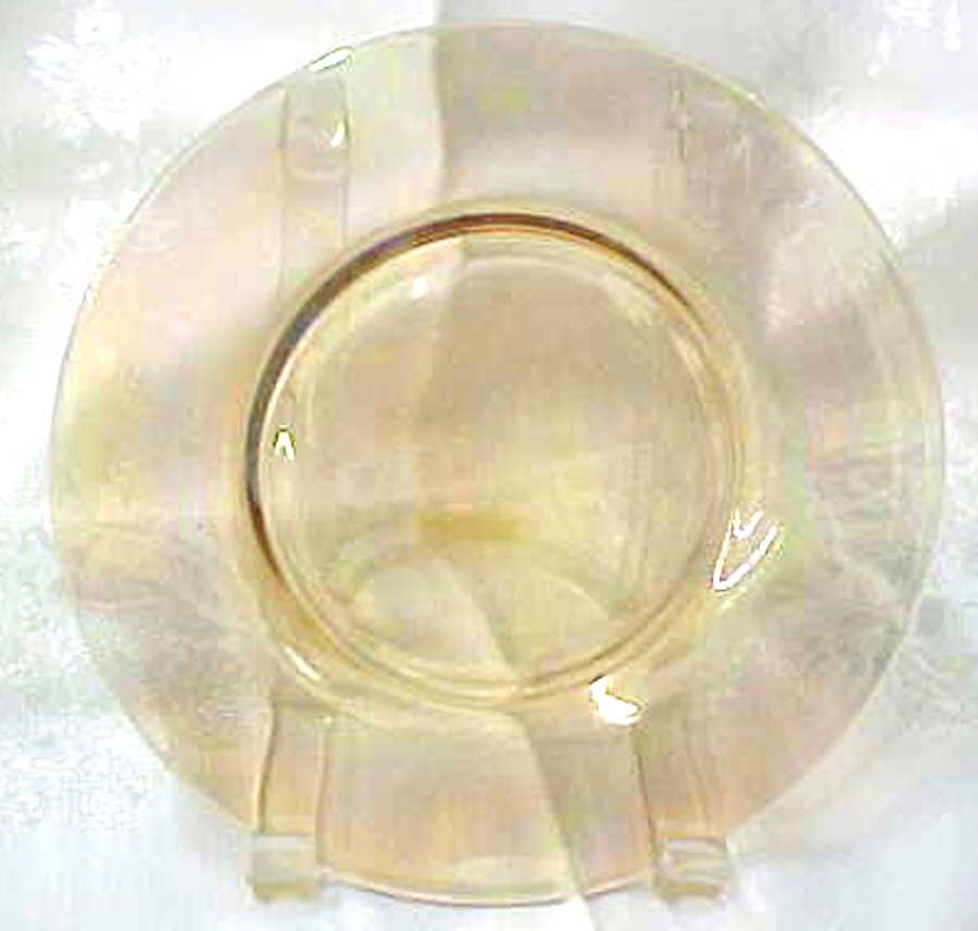2283 Amber (Non Optic) 7" Salad Plate by Fostoria-1