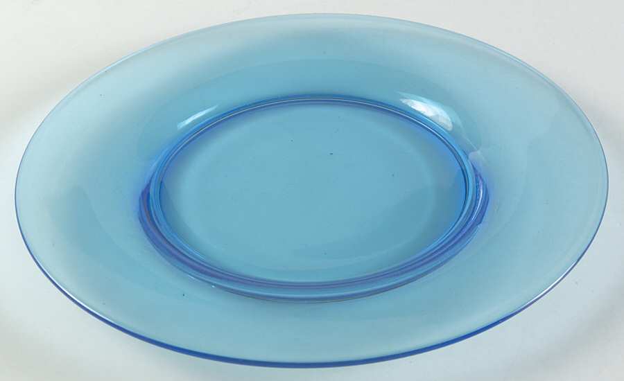 2283 Blue (Electric, Non Optic) Luncheon Plate by Fostoria-1