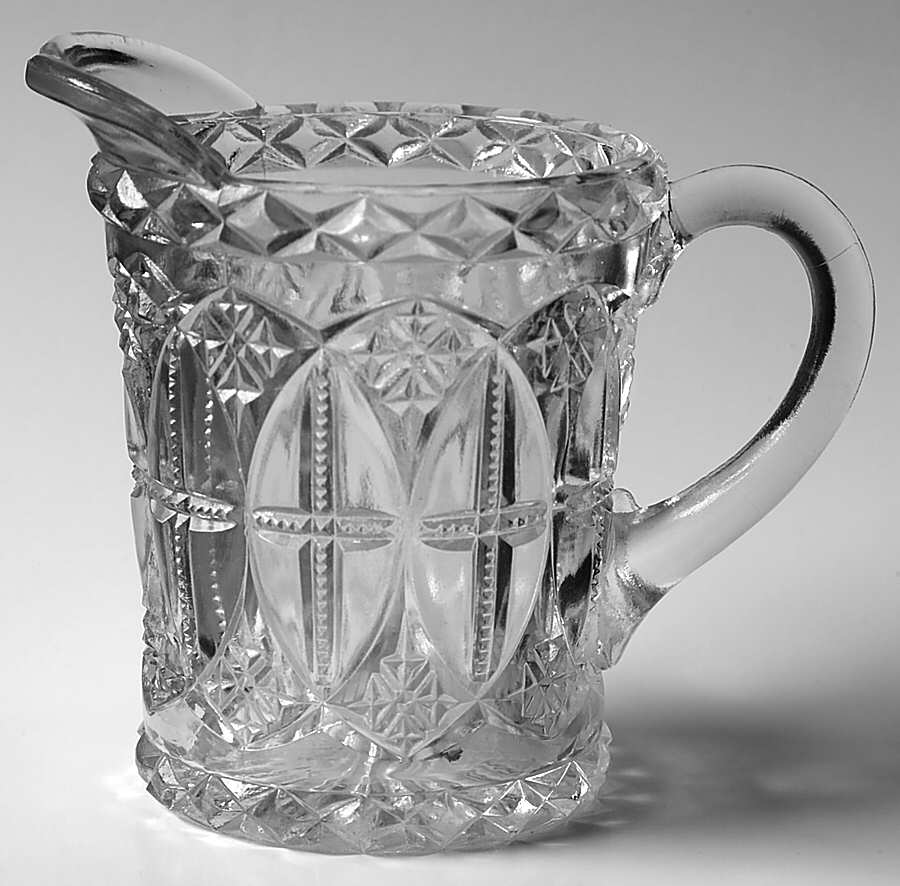 Cross Shields Clear Creamer by Fostoria-1