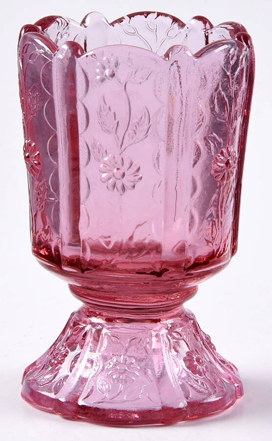 Dusty Rose #8294 Paneled Daisy Toothpick Holder by Fenton-1