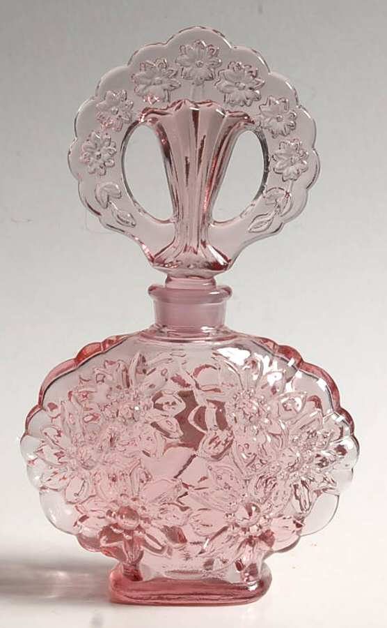 Dusty Rose Perfume Bottle & Stopper by Fenton-1
