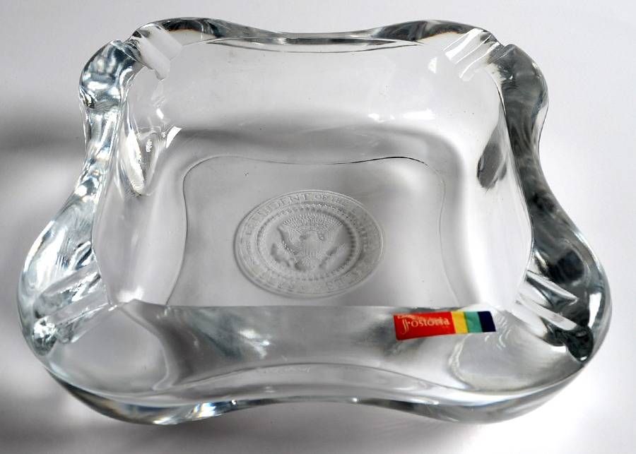 House of Representatives 6" Square Ashtray by Fostoria-1