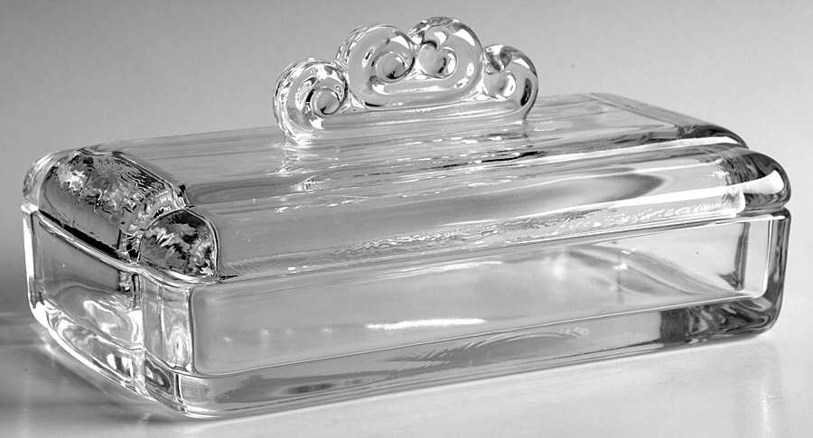 2628 Clear Cigarette Box & Lid by Fostoria-1