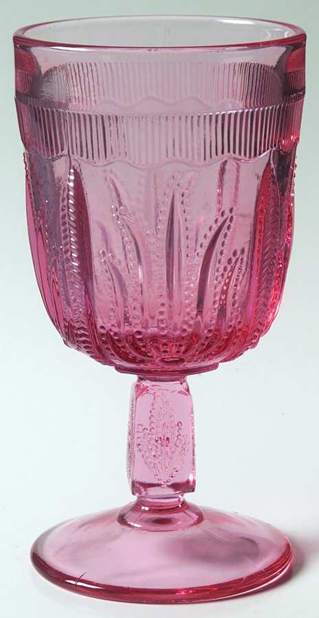 Cactus Pink Water Goblet by Fenton-1