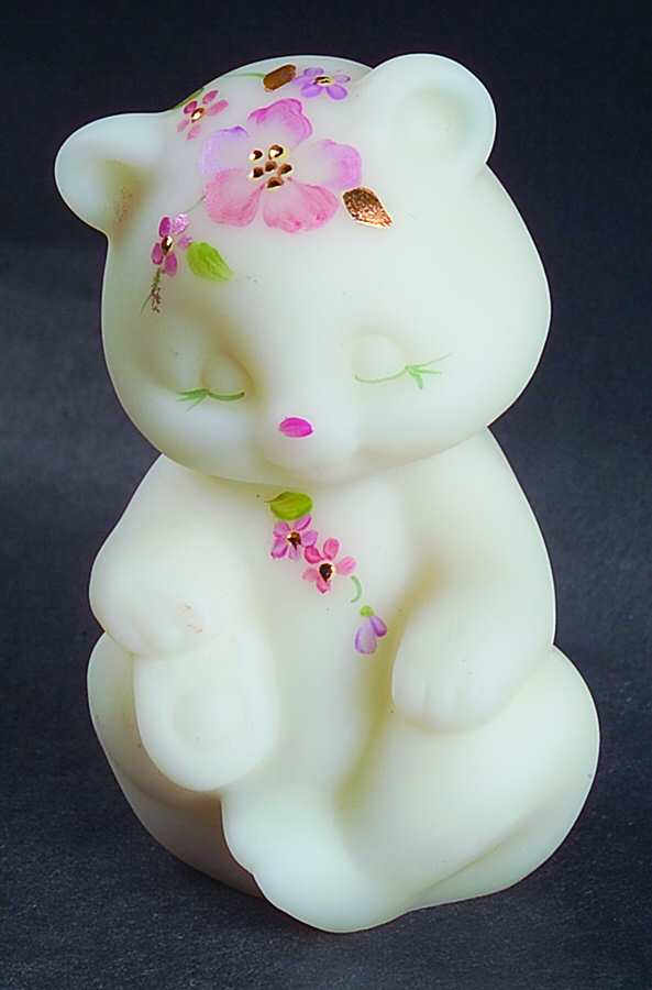 Kristen's Floral Bear Figurine by Fenton-1