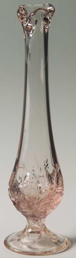 Country Peach 10" Bud Vase by Fenton-1