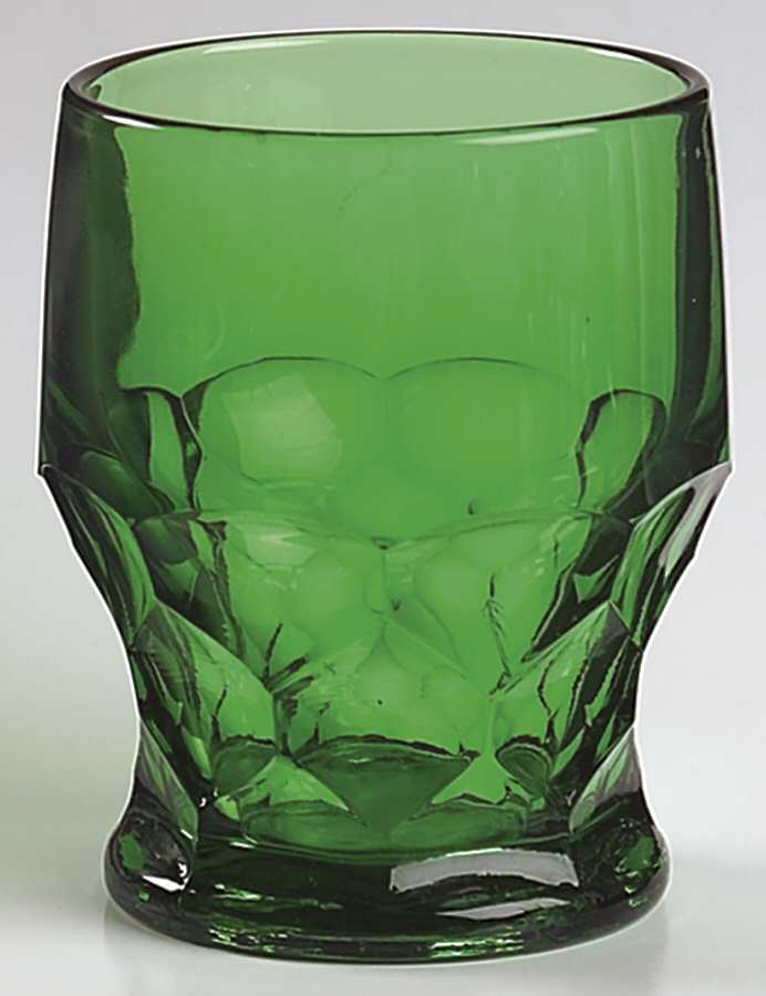 Georgian Dark Green 10 Oz Flat Tumbler by Fenton-1