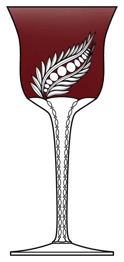 Plume Red Water Goblet by Faberge-1