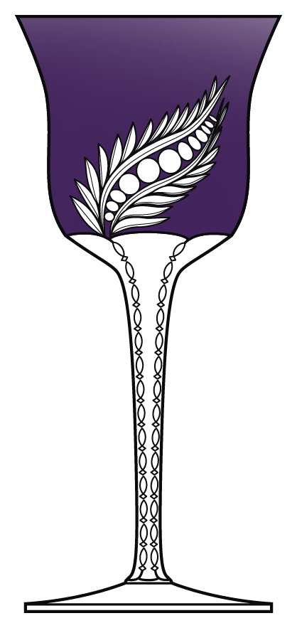 Plume Purple Water Goblet by Faberge-1