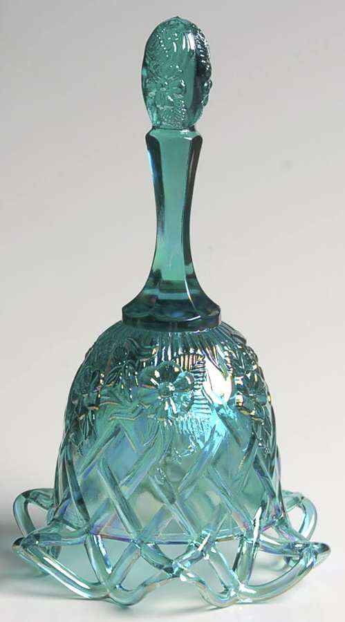 Teal Marigold Bell by Fenton-1