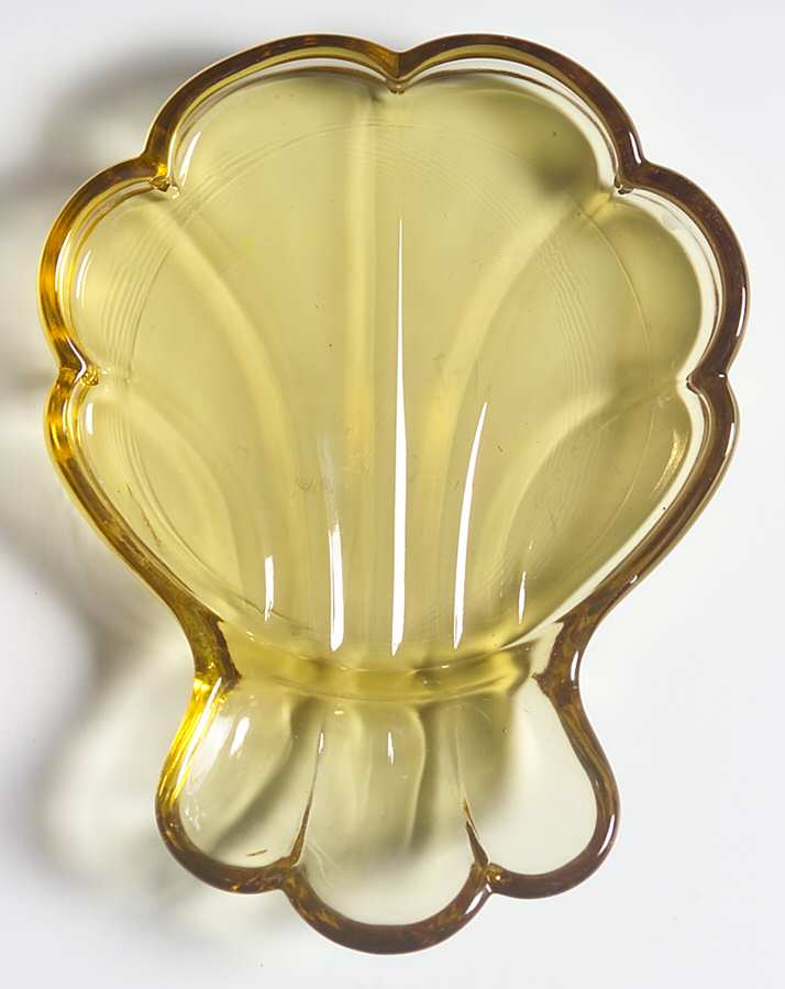 Sea Shells Yellow (Lemon Twist) Coaster by Fostoria-1