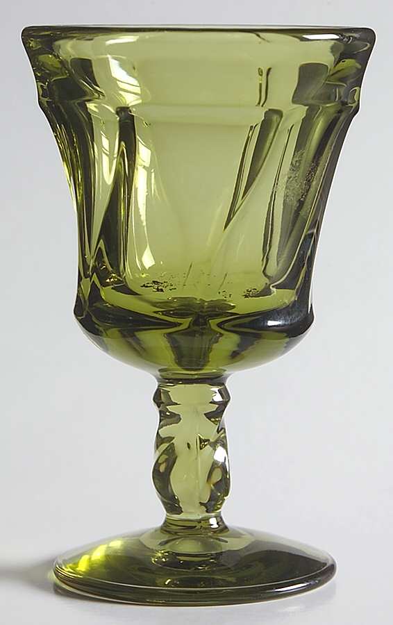 Jamestown Avocado Green Wine Glass by Fostoria-1