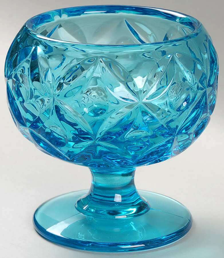 Henry Ford Museum Copper Blue Footed Candy Dish No Lid by Fostoria-1