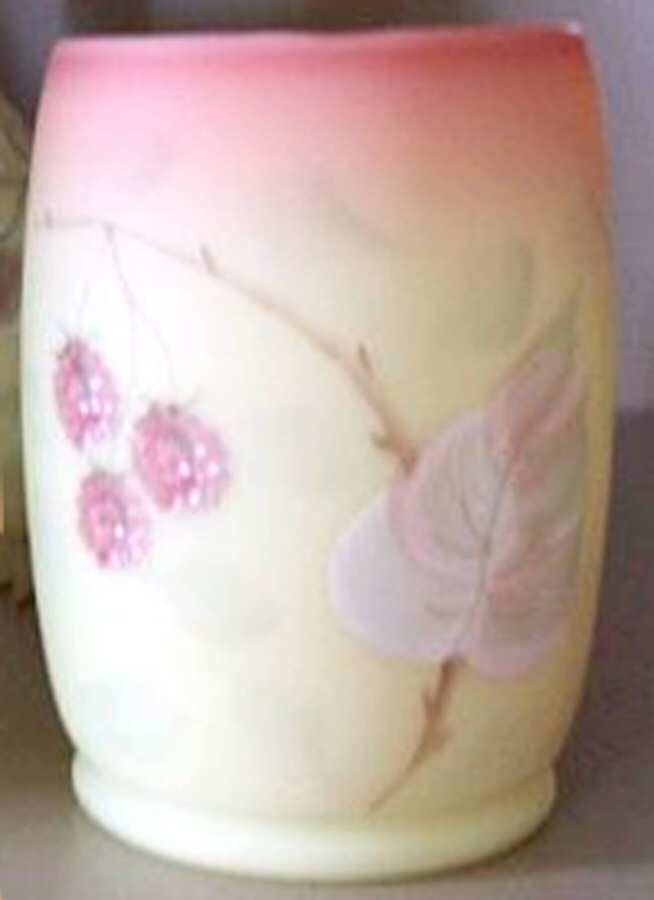 Raspberry on Burmese 11 Oz Flat Tumbler by Fenton-1