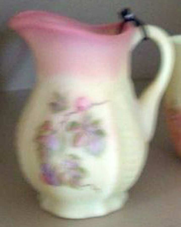 Leaf Burmese Creamer by Fenton-1
