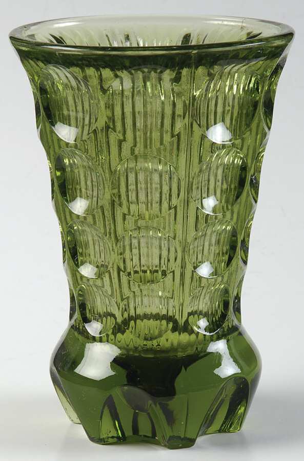 Highlights Green 5" Bud Vase by Fostoria-1