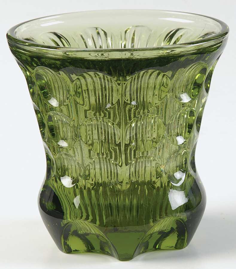 Highlights Green 3" Single Light Candlestick by Fostoria-1