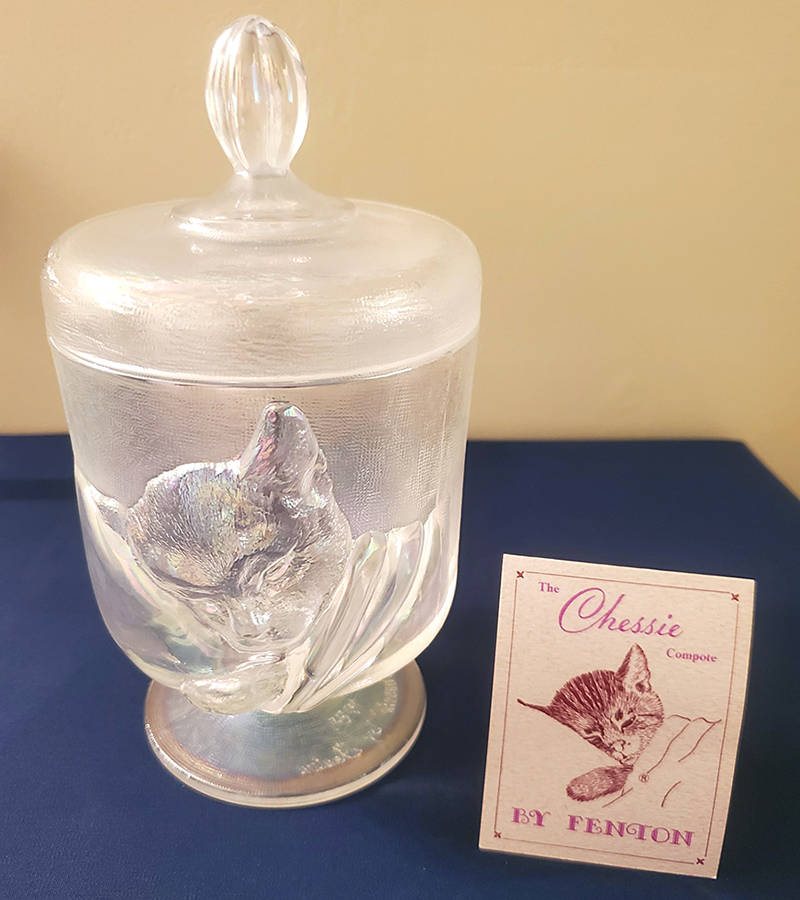 Chessie Candy Jar & Lid by Fenton-1