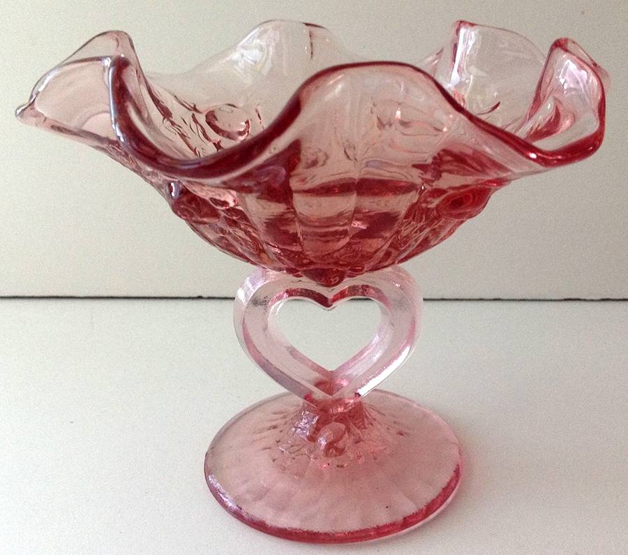 Petal Pink 5" Height Open Compote by Fenton-1