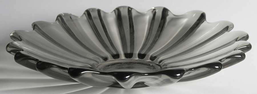 Celestial Smoke 9" Round Bowl by Federal Glass -1