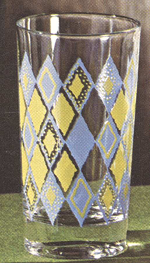 Patchwork 10 Oz Flat Tumbler by Federal Glass -1