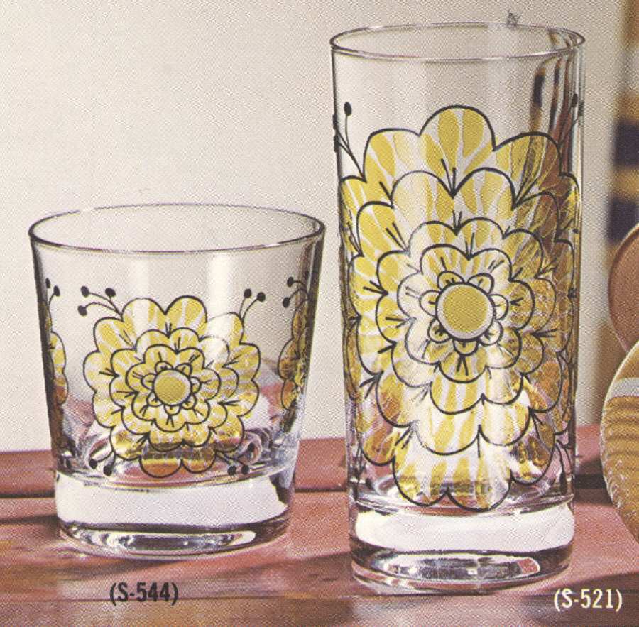 Zinnia 10 Oz Flat Tumbler by Federal Glass -1