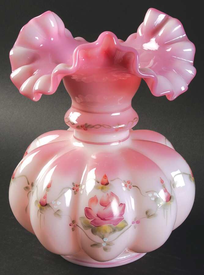 Glass Messenger 8" Flower Vase by Fenton-1