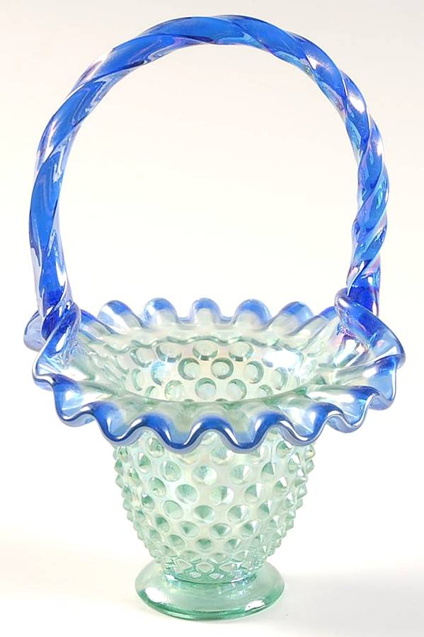 Fenton Baskets #C3834UG Hobnail 6" Basket by Fenton-1