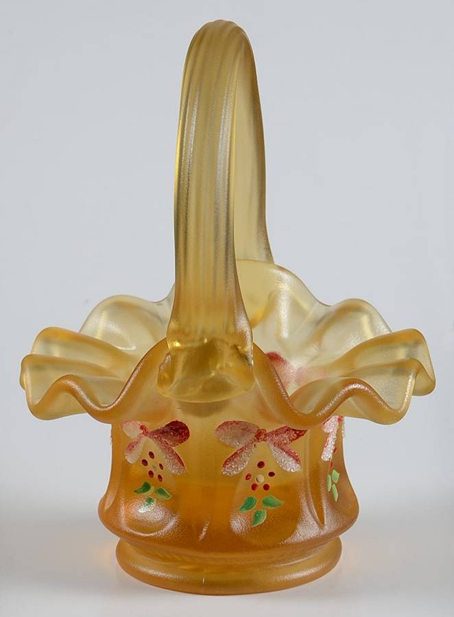 Fenton Baskets #27768A Miniature Imperial 4" Basket by Fenton-1