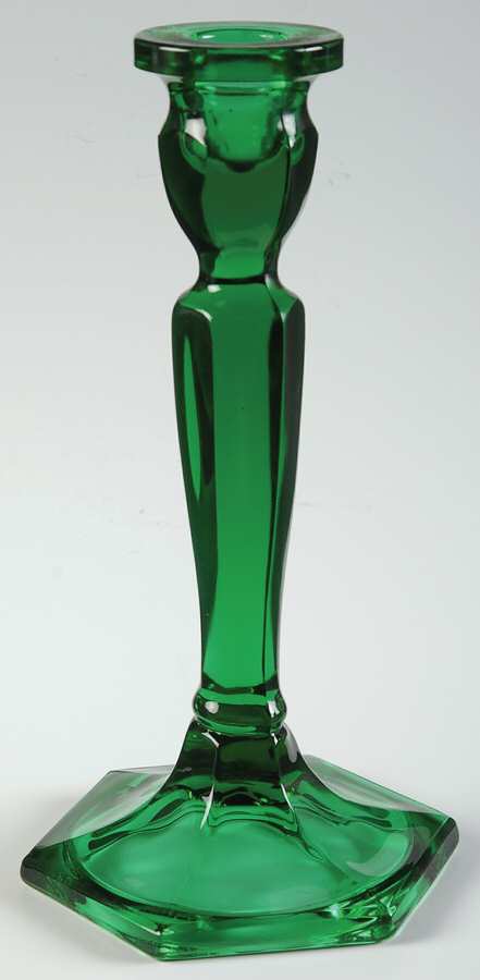 Holiday Green 8" Single Light Candlestick by Fenton-1