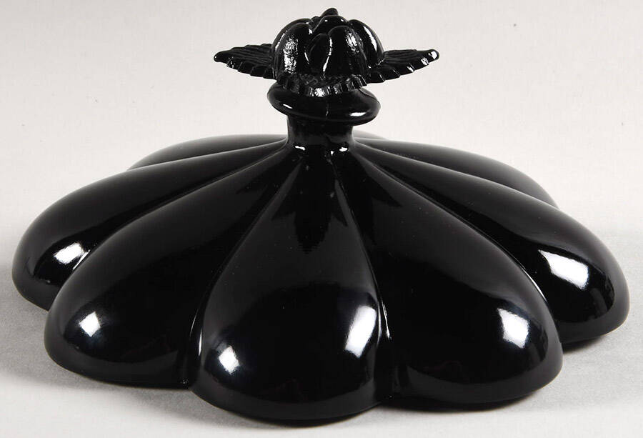 Black (Older) Lid for Candy Box by Fenton-1