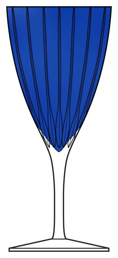 Bleu de Nuit Water Goblet by Faberge-1