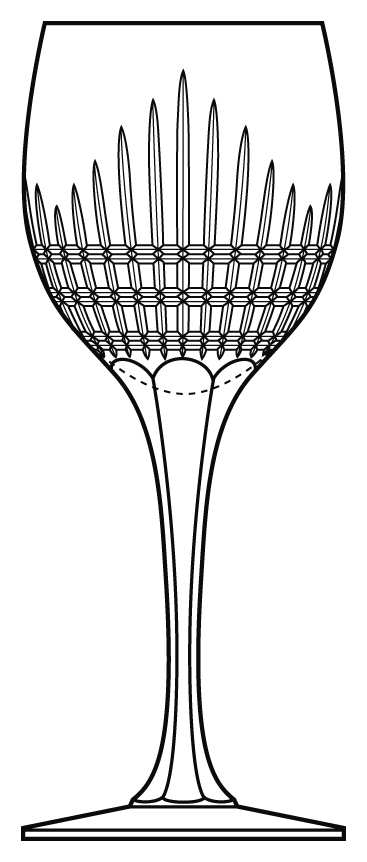 Crown Wine Glass by Faberge-1