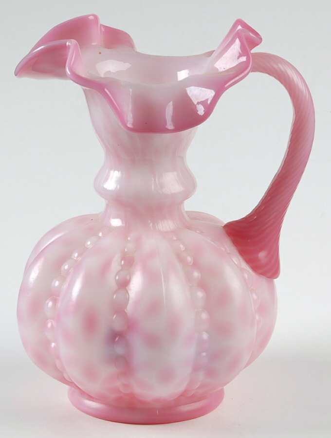 Rosalene (Glossy) 5" Handled Beaded Jug by Fenton-1