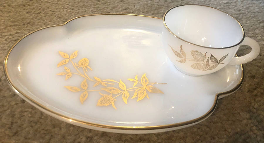 FEG44 Snack Plate & Cup Set by Federal Glass -1